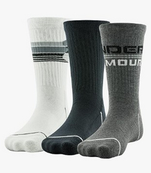 Under Armour Kids' Phenom Crew Socks, 3-Pairs
