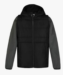 Under Armour Boys' 2fer Lightweight Hoodie, Hybrid Zip-up Jacket with Water Repellent Vest