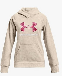Under Armour Girls' Rival Fleece Core Logo Hoodie