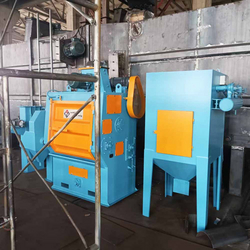 Q326 Tumble Belt Shot Blasting Machine to India for rubber industry
