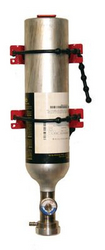 BW Honeywell MK-CG2-58 Wall Mount for 34, 58, 103 L Gas Cylinders, Red