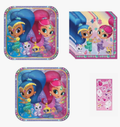 Shimmer and Shine Birthday Party Supplies Bundle Set from SKANDA INTERNATIONAL FZ LLE