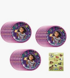 amscan Encanto Birthday Party Supplies Bundle Pack includes 24 Lunch Paper Plates (Bundle for 24) from SKANDA INTERNATIONAL FZ LLE