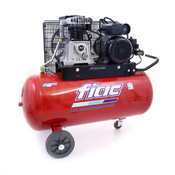 FIAC ELECTRIC AIR COMPRESSOR 2HP 100L | AB 100 268 1121500525 | SINGLE PHASE 230V 10 BAR | BELT DRIVEN | MADE IN ITALY