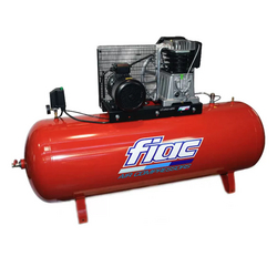 FIAC PISTON AIR COMPRESSOR AB500L/858 400V 50HZ 10 BAR 7.5 HP FIXED AND 500L TANK | REDUCED VIBRATIONS AND LOW NOISE | BELT DRIVEN COMPRESSOR | ALREADY LUBRICATED WITH OIL | MADE IN ITALY