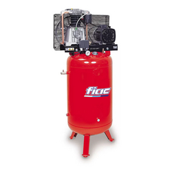 FIAC PISTON AIR COMPRESSOR ABV300/598 400V 50HZ 10 BAR 5.5 HP AND 270L TANK | REDUCED VIBRATIONS AND LOW NOISE | BELT DRIVEN COMPRESSOR | OIL-LUBRICATED | MADE IN ITALY