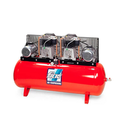 FIAC PISTON AIR COMPRESSOR ABT900/1716 400V 50HZ 10 BAR AND 900L TANK | REDUCED VIBRATIONS AND LOW NOISE | BELT DRIVEN COMPRESSOR | OIL-LUBRICATED | MADE IN ITALY