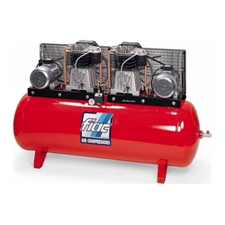 FIAC PISTON AIR COMPRESSOR ABT500/1196 F 400V 50HZ 10 BAR AND 500L TANK | REDUCED VIBRATIONS AND LOW NOISE | BELT DRIVEN COMPRESSOR | OIL-LUBRICATED | MADE IN ITALY