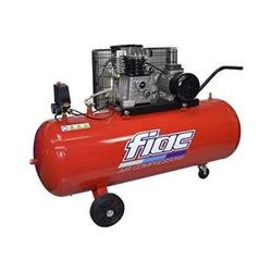 FIAC PISTON AIR COMPRESSOR 2HP AB150/268 230V 50HZ 10 BAR WITH WHEELS AND 150L TANK | REDUCED VIBRATIONS AND LOW NOISE | BELT DRIVEN COMPRESSOR | MADE IN ITALY