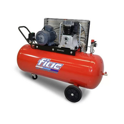 FIAC PISTON AIR COMPRESSOR 10 BAR 5.5 HP AB500/598 380V 50HZ WITH WHEELS AND 500L TANK | REDUCED VIBRATIONS AND LOW NOISE | BELT DRIVEN COMPRESSOR | OIL LUBRICATED | MADE IN ITALY