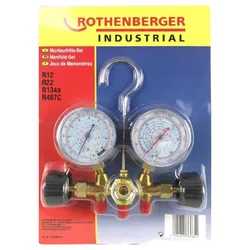 Rothenberger RO-Industrial Manifold Set With Sight Glass, R12-R22-R134A-407C