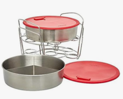 Instant Pot Official 8-Piece Cook/Bake Set, Versatile and Durable, Compatible with 6-Quart and 8-Quart Cookers, Red, Excellent for Cooking, Baking, Storing, and Reheating, BPA-Free and Heat Resistant from SKANDA INTERNATIONAL FZ LLE