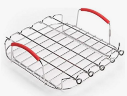 Instant Vortex Official Grill and Lifting Rack with Skewers, 6-Piece Set, Stainless Steel, Ideal for Cooking, Roasting, Baking, and Cooling, Compatible with 6-Quart & 10-Quart Vortex Air Fryers from SKANDA INTERNATIONAL FZ LLE