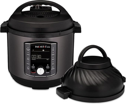 Instant Pot Pro Crisp 11-in-1 Air Fryer and Electric Pressure Cooker Combo with Multicooker Lids that Air Fries, Steams, Slow Cooks, Sautés, Dehydrates, & More, Free App With Over 800 Recipes, 8 Quart from SKANDA INTERNATIONAL FZ LLE
