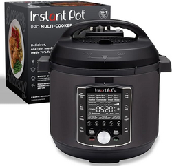 Instant Pot Pro 10-in-1 Pressure Cooker, Slow Cooker, Rice/Grain Cooker, Steamer, Sauté, Sous Vide, Yogurt Maker, Sterilizer, and Warmer, Includes App With Over 800 Recipes, Black, 6 Quart from SKANDA INTERNATIONAL FZ LLE