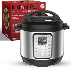 Instant Pot Duo Plus 9-in-1 Multicooker, Pressure Cooker, Slow Cook, Rice Maker, Steamer, Sauté, Yogurt, Warmer & Sterilizer, Includes App With Over 800 Recipes, Stainless Steel, 6 Quarts from SKANDA INTERNATIONAL FZ LLE