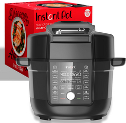 Instant Pot Duo Crisp Ultimate Lid,13-in-1 Air Fryer&Pressure Cooker Combo, Sauté, Slow Cook, Bake, Steam, Warm, Roast, Dehydrate, Sous Vide&Proof, App With Over 800 Recipes,1500 watts,6.5 Quart,Black from SKANDA INTERNATIONAL FZ LLE