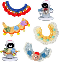 Crochet Collar Set for Eilik - 4 Pcs Unique Styles, Wrap in Warmth and Comfort Against The Chill, Polyester Material Hand-Knitted, Definitely The Most for Eilik from SKANDA INTERNATIONAL FZ LLE