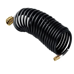 STANLEY SPIRAL AIR HOSE WITH QUICK RELEASE FITTINGS (6X8 MM), 5M LENGTH – 166005XSTN