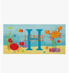 Let's Make Memories Personalized Kids Beach Towel from SKANDA INTERNATIONAL FZ LLE