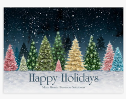 Let's Make Memories Personalized Business Christmas Cards with Envelopes - Premium Quality - 5x7-2025 Holiday Cards & White Envelopes - Colorful Snowscape - 15 ct from SKANDA INTERNATIONAL FZ LLE