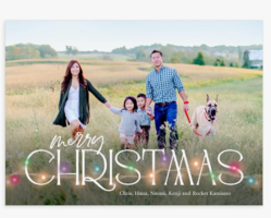 Let's Make Memories Personalized Photo Christmas Cards with Envelopes - Premium Quality - 5x7-2025 Holiday Cards & White Envelopes - Colorful Lights - 15 ct from SKANDA INTERNATIONAL FZ LLE