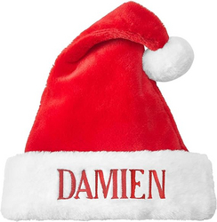 Let's Make Memories Custom Santa Hat with Embroidered Name - Classic Christmas - Red & White - For Adults and Kids from SKANDA INTERNATIONAL FZ LLE