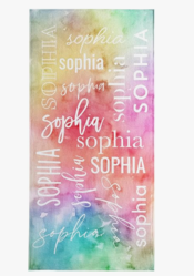 Let's Make Memories Personalized Beach Towel from SKANDA INTERNATIONAL FZ LLE