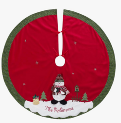 Let's Make Memories Personalized Christmas Tree Skirt - Snow Cap - Family Christmas Décor - Christmas Tree Accessory from SKANDA INTERNATIONAL FZ LLE