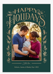 Let's Make Memories Personalized Photo Christmas Cards with Envelopes - Premium Quality - 5x7-2025 Holiday Cards & White Envelopes - Golden Arch - 15 ct from SKANDA INTERNATIONAL FZ LLE