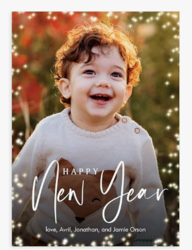 Let's Make Memories Personalized Photo Christmas Cards with Envelopes - Premium Quality - 5x7-2025 Holiday Cards & White Envelopes - Sparkle Border - 15 ct from SKANDA INTERNATIONAL FZ LLE