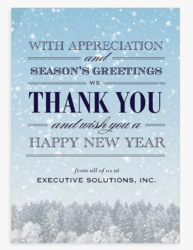 Let's Make Memories Personalized Business Christmas Cards with Envelopes - Premium Quality - 5x7-2025 Holiday Cards & White Envelopes - Snowy Skies - 15 ct from SKANDA INTERNATIONAL FZ LLE