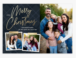 Let's Make Memories Personalized Photo Christmas Cards with Envelopes - Premium Quality - 5x7-2025 Holiday Cards & White Envelopes - Shining Collage - 15 ct from SKANDA INTERNATIONAL FZ LLE