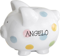 Let’s Make Memories Polka Dot Piggy Bank