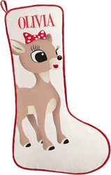 Let's Make Memories Personalized Rudolph Big Face Character Christmas Stocking - Clarice from SKANDA INTERNATIONAL FZ LLE