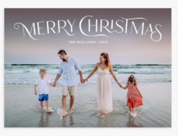 Let's Make Memories Personalized Photo Christmas Cards with Envelopes - Premium Quality - 5x7-2025 Holiday Cards & White Envelopes - Ruby Gradient - 15 ct from SKANDA INTERNATIONAL FZ LLE