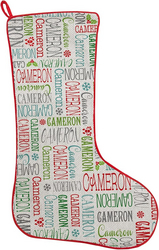 Let's Make Memories Personalized Christmas Stocking - Holly Jolly Name - for Family - Christmas Décor - 19" from SKANDA INTERNATIONAL FZ LLE