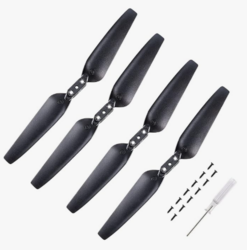 Ruko U11/U11S Original Replacement Propeller, Blades for U11/U11S, Durable Material Easy Install, Spare Part Replacement and Foldbale Propellers, Provide Safe Flight, 4PCS(Black) from SKANDA INTERNATIONAL FZ LLE
