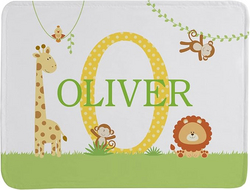 Let's Make Memories Personalized My Own Name Baby Blanket - Jungle - Baby Shower - Nursery Décor- 30x40 from SKANDA INTERNATIONAL FZ LLE
