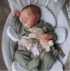 JIZHI Lifelike Reborn Baby Dolls Silicone Full Body Boy - 17-Inch Soft Body Realistic-Newborn Vinyl Real Life Baby Dolls with Toy Accessories for Kids Age 3 4 5 6 7 + from SKANDA INTERNATIONAL FZ LLE