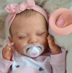 BABESIDE Silicone Baby Doll - 20-Inch Lifelike Reborn Baby Dolls Sweet Smile Realistic-Newborn Real Life Sleeping Girl with Toy Accessories Gift Set for Kids from SKANDA INTERNATIONAL FZ LLE