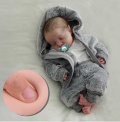 BABESIDE Lifelike Reborn Baby Dolls Silicone Full Body Boys - 17-Inch Real Baby Feeling Realistic-Newborn Baby Doll Full Body Vinyl Real Life Baby Dolls with Toy & Gift Box for Kids from SKANDA INTERNATIONAL FZ LLE
