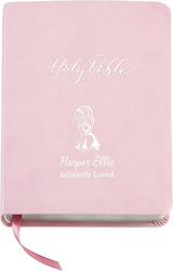 Let's Make Memories Personalized Children's Bible - Engraved with Name - Religious Keepsake - Baptism, Communion, Confirmation - for Girl, Baby, Kids - Easter Basket Stuffer - Create Your Own - Pink from SKANDA INTERNATIONAL FZ LLE