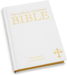 Let's Make Memories Personalized Children's Bible - Catholic - New & Old Testament - White Bible for Kids - Customize with Name - 9" x 6" from SKANDA INTERNATIONAL FZ LLE