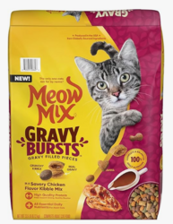 Meow Mix Gravy Bursts Savory Chicken Flavor Mix with Gravy Filled Pieces, Dry Cat Food, 13.5 Pound Bag from SKANDA INTERNATIONAL FZ LLE