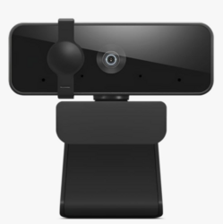 Lenovo HD 1080p Webcam (300 FHD)- Black w/ 95° Wide Angle, 360° Rotation Pan & Tilt, Dual Microphones, Privacy Shutter from SKANDA INTERNATIONAL FZ LLE