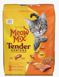 Meow Mix Tender Centers Dry Cat Food, Salmon & Chicken, 14.2 Pound, Crunchy Outside Meaty Inside from SKANDA INTERNATIONAL FZ LLE