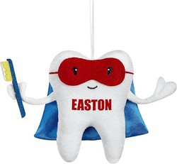 Let's Make Memories Personalized Tooth Fairy Pillow - Superhero Design - Tooth Fairy Pillow - Customize with Any Name - 5" W x 6" H from SKANDA INTERNATIONAL FZ LLE