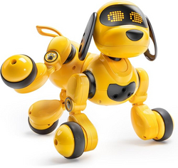 Ruko 18011 Smart Robot Dog Toy for Kids, Interactive Puppy with Remote & Gesture Control, Programmable LED Face Expressions, Fun Gift for Boys & Girls Ages 3 4 5 6 7 8, Yellow from SKANDA INTERNATIONAL FZ LLE