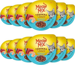 Meow Mix Tenders in Sauce Wet Cat Food, Tuna & Shrimp, 2.75 Ounce Cup (Pack of 12) from SKANDA INTERNATIONAL FZ LLE